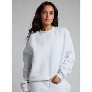 Comfrt Basic Crop Crew Light Heather Grey XL Comfort